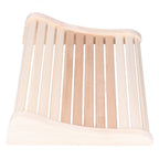 Sauna Pillow Relieving Pain Convenient Practical Relaxing Comfortable Ergonomic Design Wooden Back Bolster