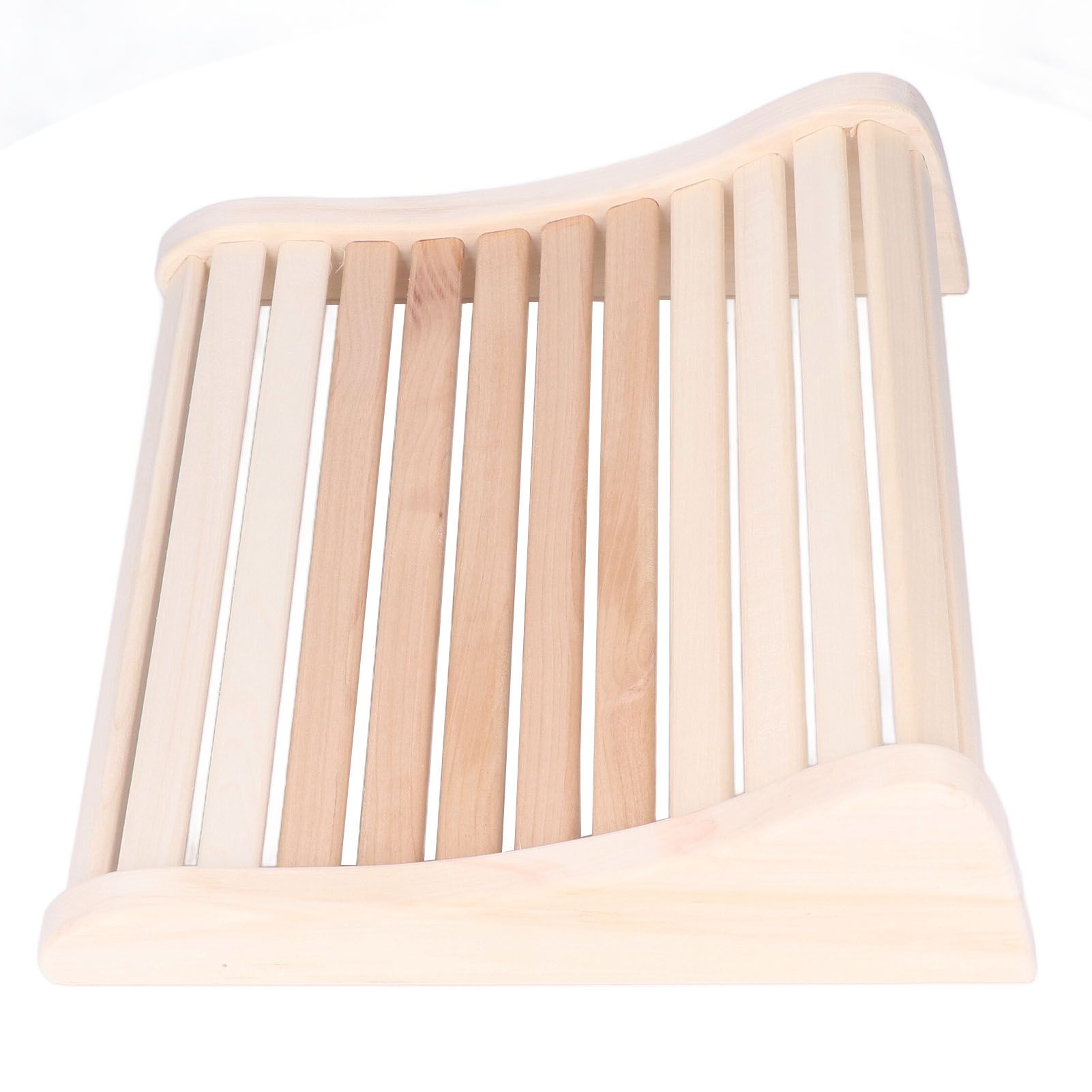 Sauna Pillow Relieving Pain Convenient Practical Relaxing Comfortable Ergonomic Design Wooden Back Bolster