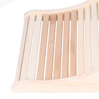 Sauna Pillow Relieving Pain Convenient Practical Relaxing Comfortable Ergonomic Design Wooden Back Bolster
