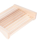Sauna Pillow Relieving Pain Convenient Practical Relaxing Comfortable Ergonomic Design Wooden Back Bolster