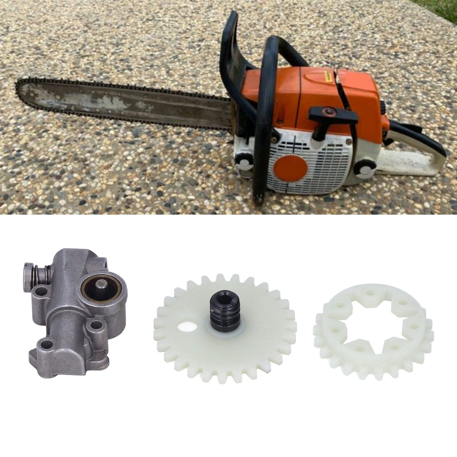 Chain Saw Oil Pump Oil Pump Gear Worm Oil Injection Wheel Accessories for STIHL 038 MS380 MS381 Chain Saw