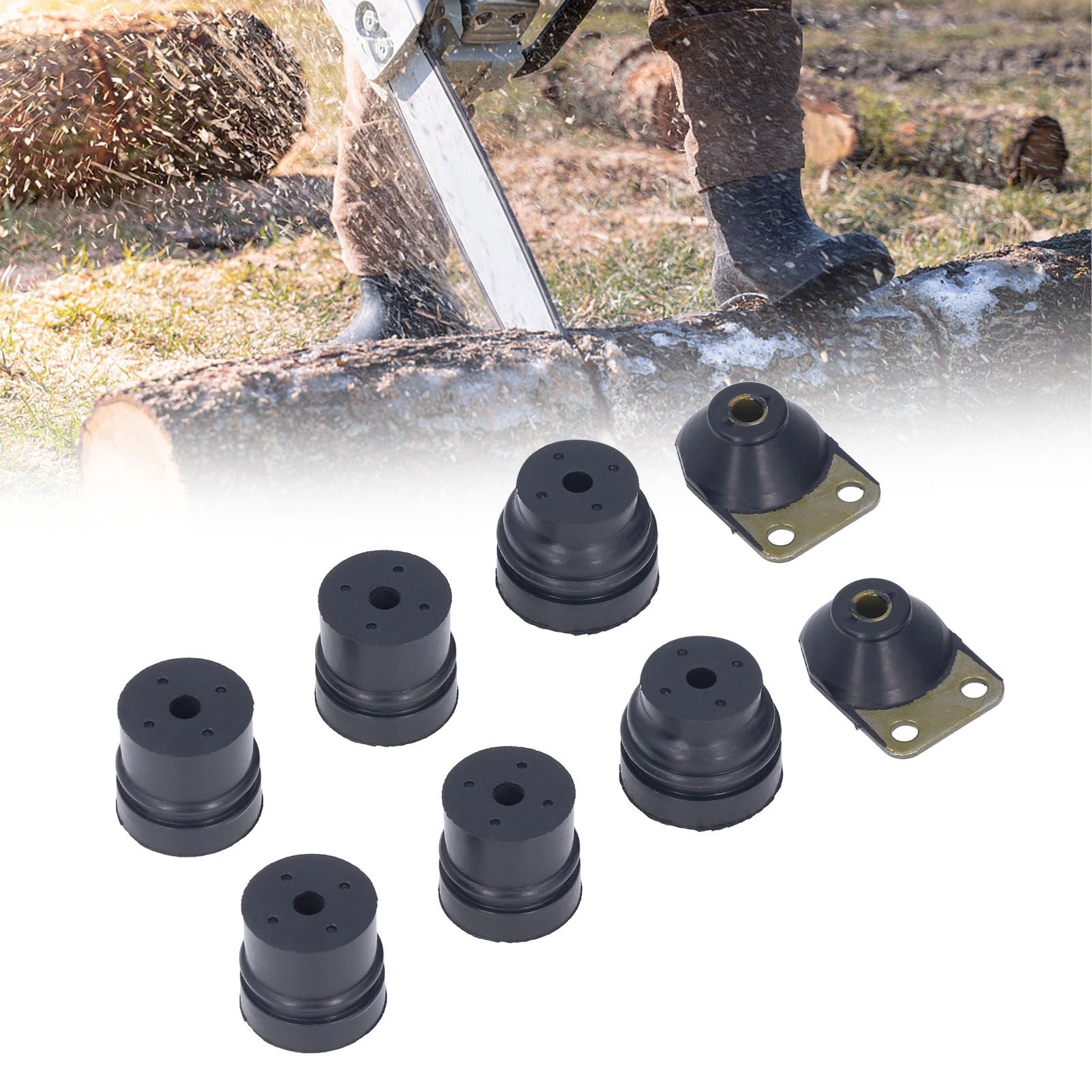 Chainsaw Mount Compatible Buffer Bracket Set for STIHL 028 Replacement 1122‑790‑9905 1121‑7909909 11187909930