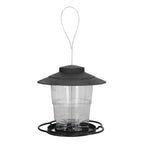 Bird Feeder 1L Durable ABS Easy Filling Transparent Container Portable Pavilion Design Hanging Bird Feeder