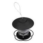 Bird Feeder 1L Durable ABS Easy Filling Transparent Container Portable Pavilion Design Hanging Bird Feeder