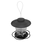 Bird Feeder 1L Durable ABS Easy Filling Transparent Container Portable Pavilion Design Hanging Bird Feeder