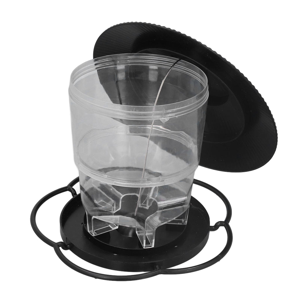 Bird Feeder 1L Durable ABS Easy Filling Transparent Container Portable Pavilion Design Hanging Bird Feeder