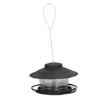 Bird Feeder 1L Durable ABS Easy Filling Transparent Container Portable Pavilion Design Hanging Bird Feeder
