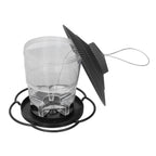 Bird Feeder 1L Durable ABS Easy Filling Transparent Container Portable Pavilion Design Hanging Bird Feeder