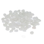 Outdoor Luminous Stones Colorful Fluorescent Luminous Pebbles for Dark Garden Courtyard Walkway Garden Trails 100 / Bag White