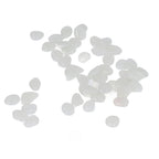 Outdoor Luminous Stones Colorful Fluorescent Luminous Pebbles for Dark Garden Courtyard Walkway Garden Trails 100 / Bag White