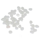 Outdoor Luminous Stones Colorful Fluorescent Luminous Pebbles for Dark Garden Courtyard Walkway Garden Trails 100 / Bag White