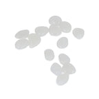 Outdoor Luminous Stones Colorful Fluorescent Luminous Pebbles for Dark Garden Courtyard Walkway Garden Trails 100 / Bag White
