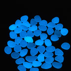 Outdoor Luminous Stones Colorful Fluorescent Luminous Pebbles for Dark Garden Courtyard Walkway Garden Trails 100 / Bag Dark Blue