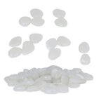 Outdoor Luminous Stones Colorful Fluorescent Luminous Pebbles for Dark Garden Courtyard Walkway Garden Trails 200 / Bag White