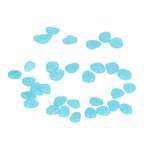 Outdoor Luminous Stones Colorful Fluorescent Luminous Pebbles for Dark Garden Courtyard Walkway Garden Trails 200 / Bag Light Blue