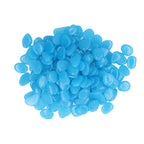 Outdoor Luminous Stones Colorful Fluorescent Luminous Pebbles for Dark Garden Courtyard Walkway Garden Trails 200 / Bag Dark Blue