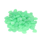 Outdoor Luminous Stones Colorful Fluorescent Luminous Pebbles for Dark Garden Courtyard Walkway Garden Trails 200 / Bag Turquoise
