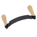 Draw Knife Wooden Handle HRC 30 Durable Tungsten Steel Curved High Sharpness Draw Shave Knife for Log Wood Furniture 8in