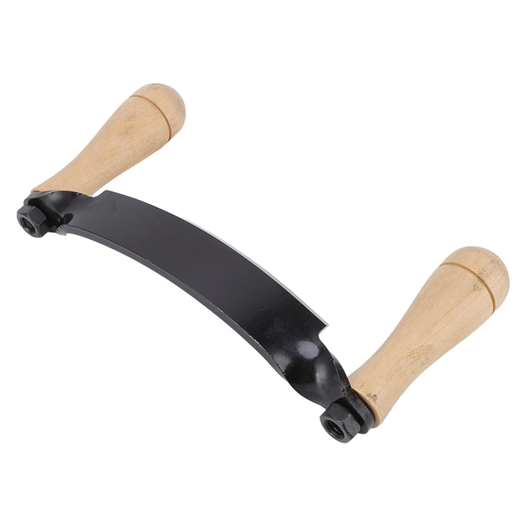 Draw Knife Wooden Handle HRC 30 Durable Tungsten Steel Curved High Sharpness Draw Shave Knife for Log Wood Furniture 10in