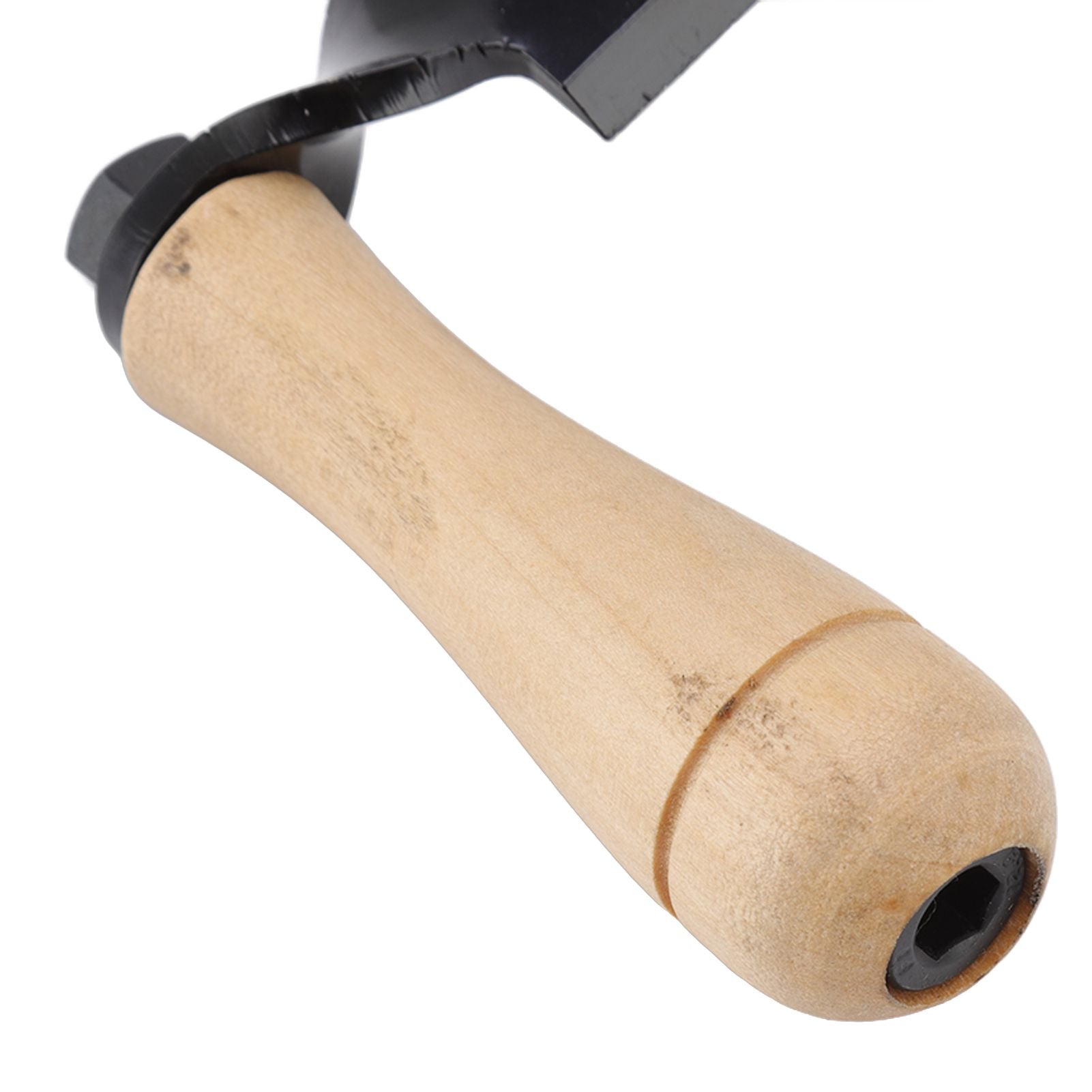 Draw Knife Wooden Handle HRC 30 Durable Tungsten Steel Curved High Sharpness Draw Shave Knife for Log Wood Furniture 10in
