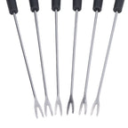 6 Pcs Fondue Forks Stainless Steel Corrosion Resistant Long Forks for Cake Chocolate Fruits Cheese Fondue