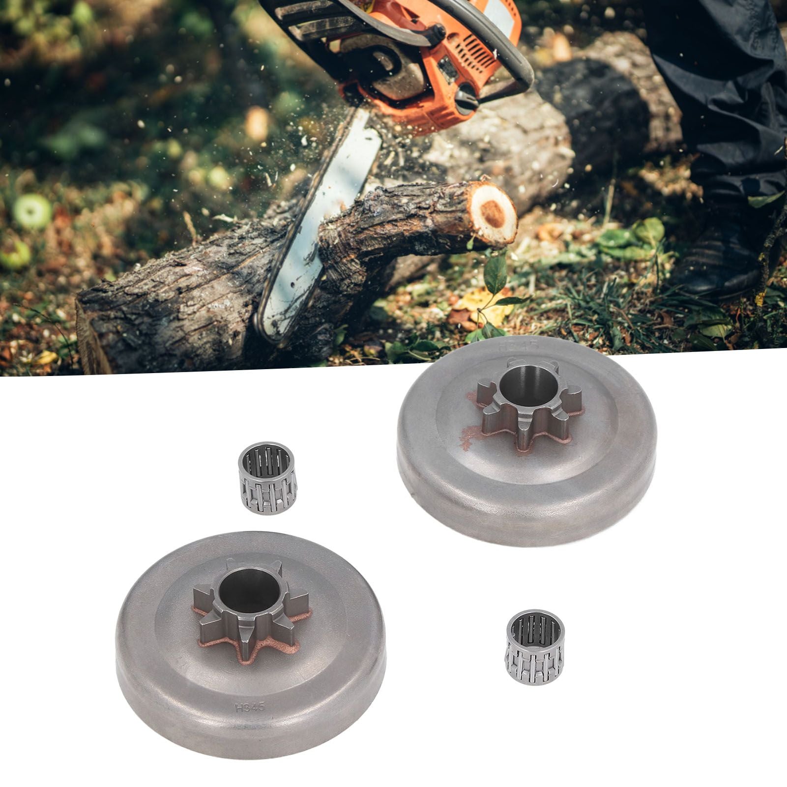 Chainsaw 7 Tooth Clutch Drum Needle Bearing Kit Sprocket Accessories for Husqvarna 350 340 345 445 450 450