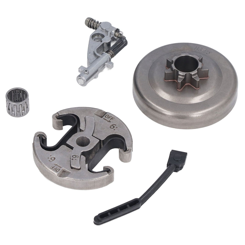 7 Teeth Clutch Drum Oil Pump Kit 17x30mm Gear Iron High Accuracy for Husqvarna 455 460 Chainsaw