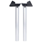 2Pcs Greenhouse Rain Gutter Drains Silver Drainage Downpipe Gutter Kit Gutter Water Butt Pipe Kit