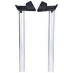 2Pcs Greenhouse Rain Gutter Drains Silver Drainage Downpipe Gutter Kit Gutter Water Butt Pipe Kit