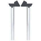 2Pcs Greenhouse Rain Gutter Drains Silver Drainage Downpipe Gutter Kit Gutter Water Butt Pipe Kit