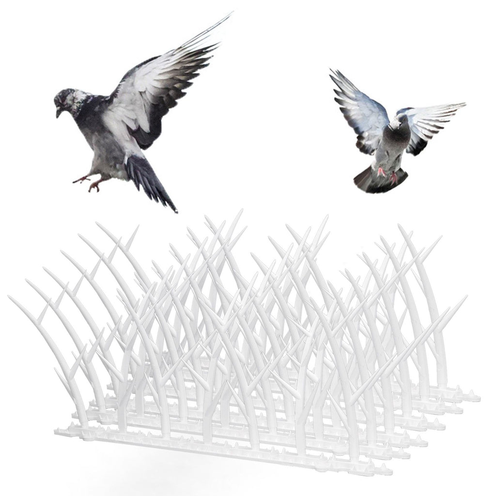 30cm Bird Deterrent Spikes Plastic Bird Repellent Spikes for Fence Roof Mailbox Window