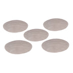 5Pcs High Temperature Resistant Barbecue Round Mat Reusable Non Stick BBQ Grill Grid Slice Pizza Mat 36cm Diameter Brown