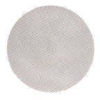 5Pcs High Temperature Resistant Barbecue Round Mat Reusable Non Stick BBQ Grill Grid Slice Pizza Mat 36cm Diameter Brown