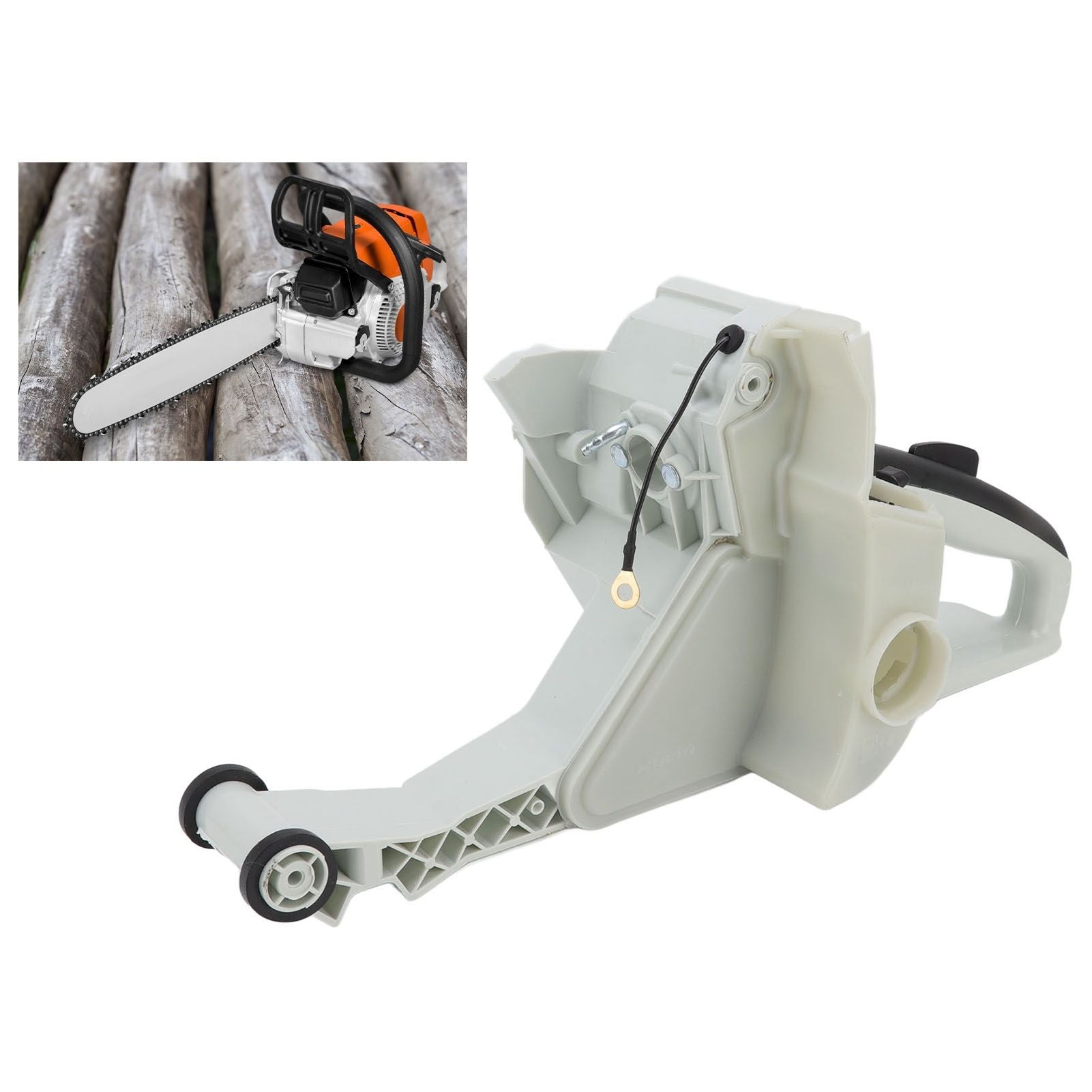 Chainsaw Rear Handle Corrosion Resistant High Hardness PC Replacement Fuel Tank Handle for Stihl MS382