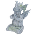 Small Dinosaur Sculpture Resin Meditated Statue Home Ornament for Garden Tree Courtyard Backyard