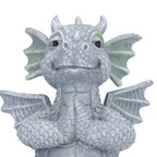 Small Dinosaur Sculpture Resin Meditated Statue Home Ornament for Garden Tree Courtyard Backyard