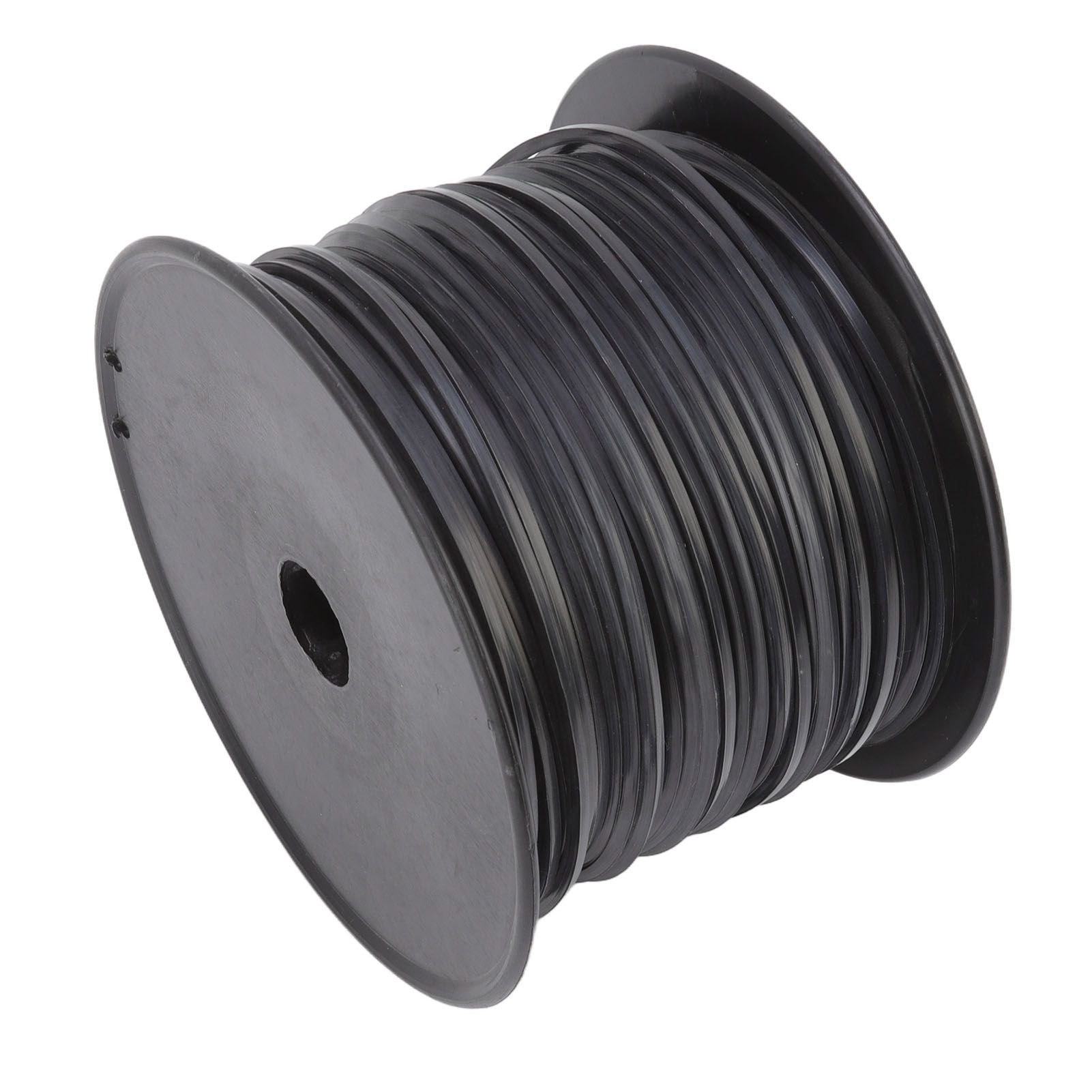 3.3mm/0.13in Square String Trimmer Line High Efficiency Nylon Black Grass Trimmer Line Replacement for Husqvarna 100m/328.1ft