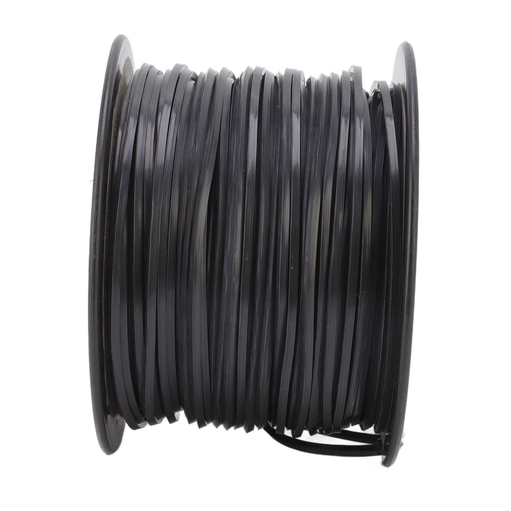 3.3mm/0.13in Square String Trimmer Line High Efficiency Nylon Black Grass Trimmer Line Replacement for Husqvarna 100m/328.1ft