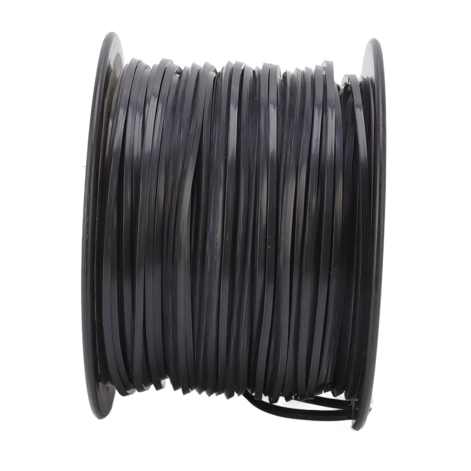 3.3mm/0.13in Square String Trimmer Line High Efficiency Nylon Black Grass Trimmer Line Replacement for Husqvarna 100m/328.1ft