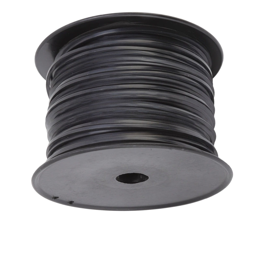 3.3mm/0.13in Square String Trimmer Line High Efficiency Nylon Black Grass Trimmer Line Replacement for Husqvarna 100m/328.1ft