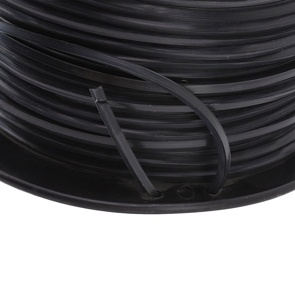 3.3mm/0.13in Square String Trimmer Line High Efficiency Nylon Black Grass Trimmer Line Replacement for Husqvarna 100m/328.1ft