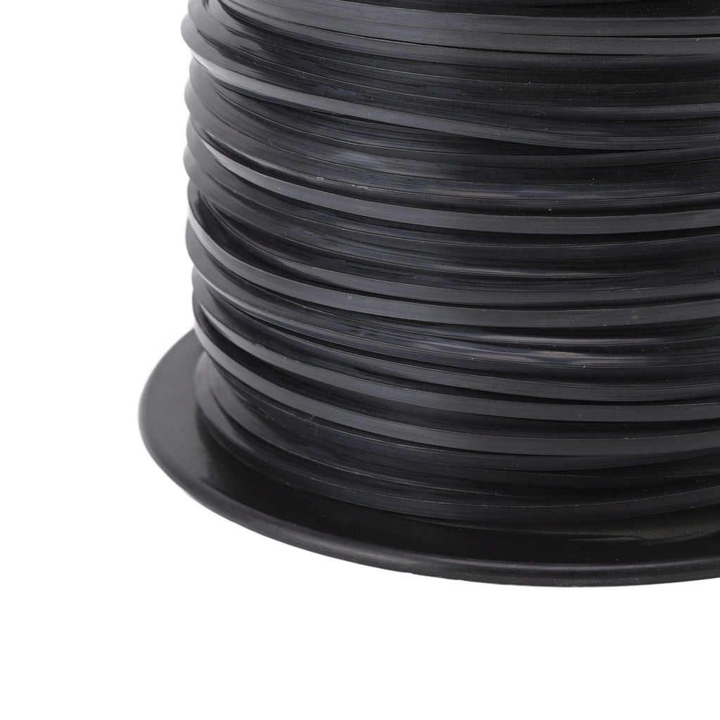 3.3mm/0.13in Square String Trimmer Line High Efficiency Nylon Black Grass Trimmer Line Replacement for Husqvarna 100m/328.1ft
