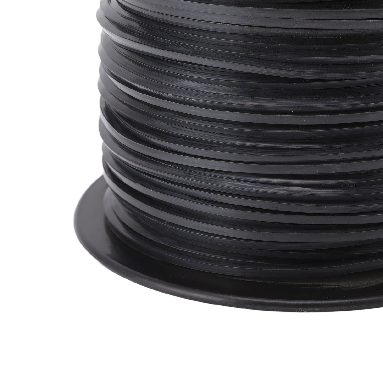 3.3mm/0.13in Square String Trimmer Line High Efficiency Nylon Black Grass Trimmer Line Replacement for Husqvarna 100m/328.1ft