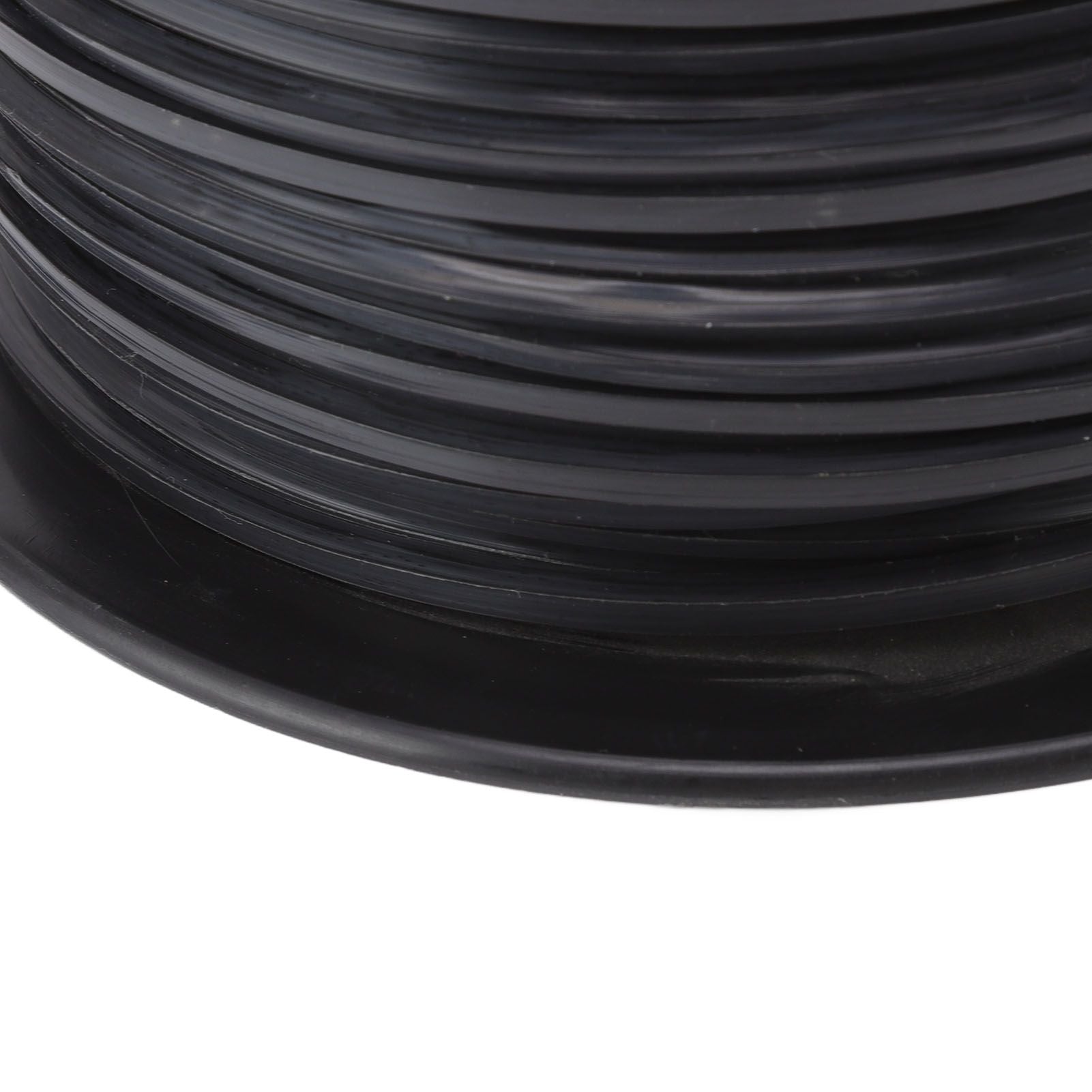 3.3mm/0.13in Square String Trimmer Line High Efficiency Nylon Black Grass Trimmer Line Replacement for Husqvarna 100m/328.1ft