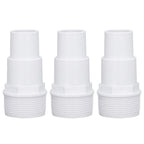 3Pcs G1‑1/2 External Thread Hose Adapter Swimming Pool Supplies for Replacement of Above Ground Pool Pumps Filters Skimmers