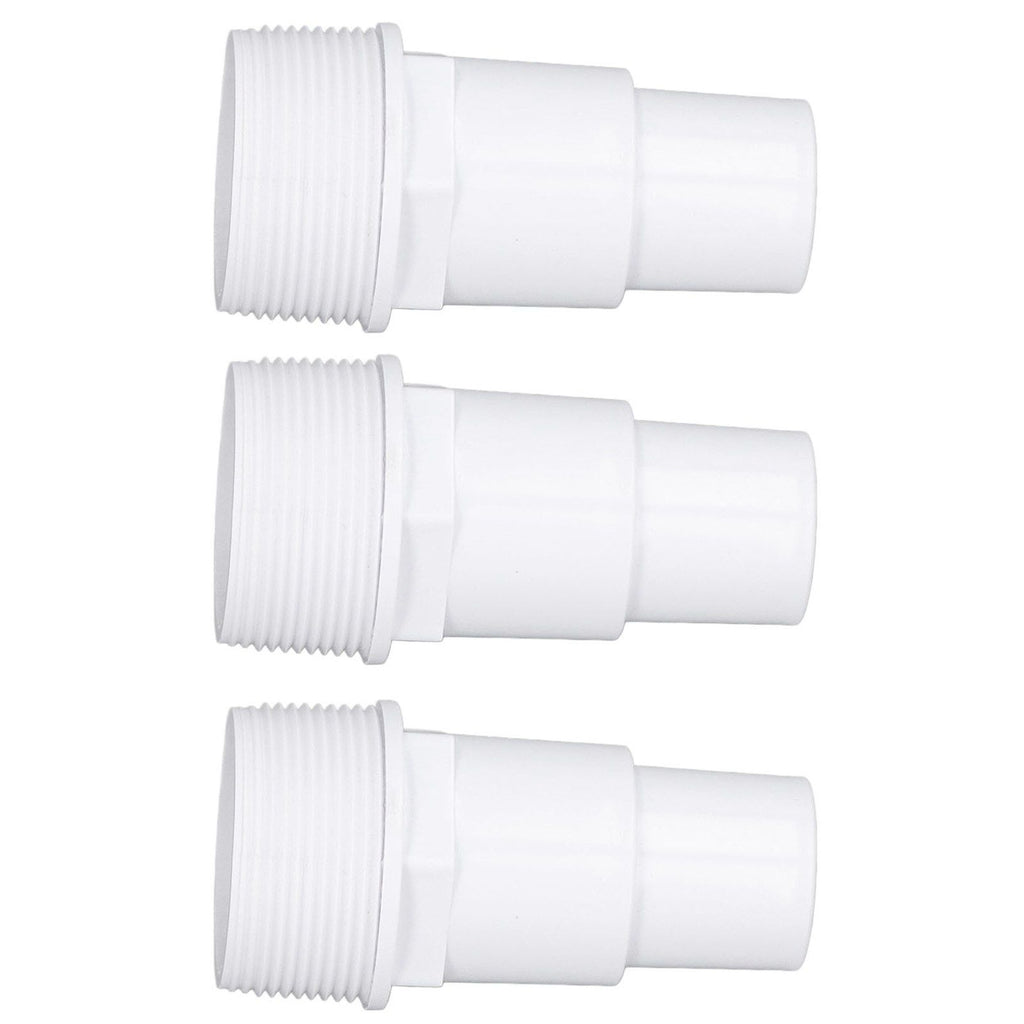 3Pcs G1‑1/2 External Thread Hose Adapter Swimming Pool Supplies for Replacement of Above Ground Pool Pumps Filters Skimmers