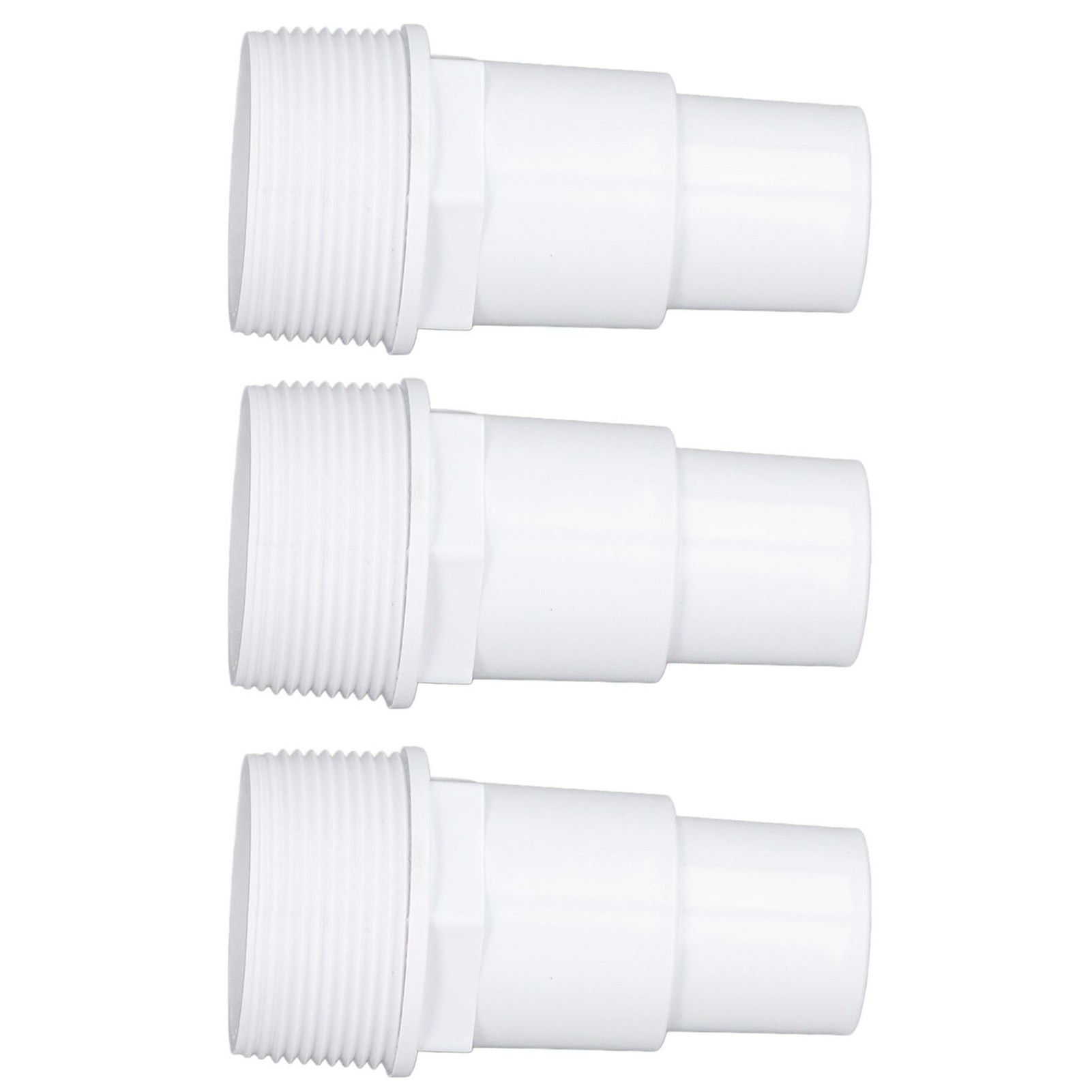 3Pcs G1‑1/2 External Thread Hose Adapter Swimming Pool Supplies for Replacement of Above Ground Pool Pumps Filters Skimmers