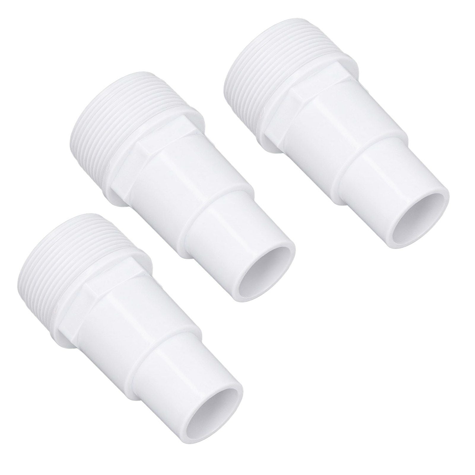 3Pcs G1‑1/2 External Thread Hose Adapter Swimming Pool Supplies for Replacement of Above Ground Pool Pumps Filters Skimmers