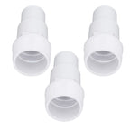 3Pcs G1‑1/2 External Thread Hose Adapter Swimming Pool Supplies for Replacement of Above Ground Pool Pumps Filters Skimmers