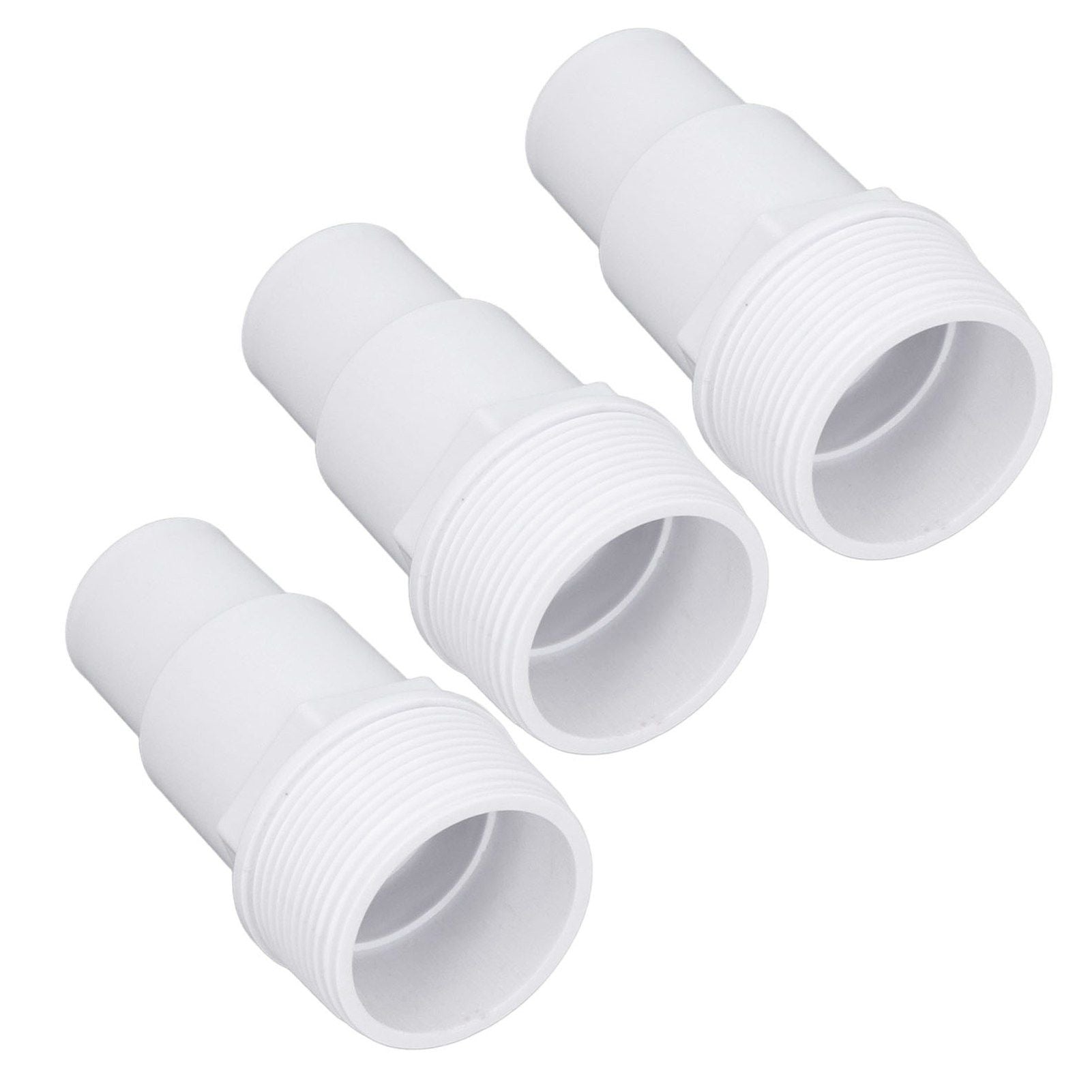 3Pcs G1‑1/2 External Thread Hose Adapter Swimming Pool Supplies for Replacement of Above Ground Pool Pumps Filters Skimmers